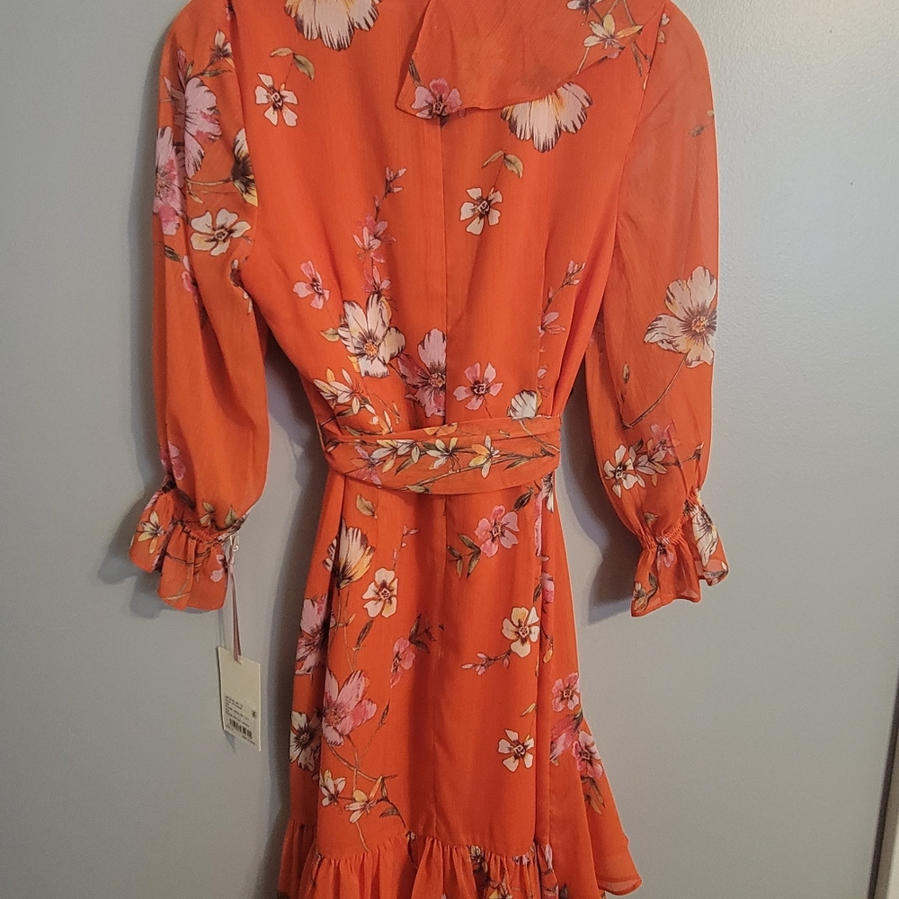 Alex Marie Orange floral size 2 dress